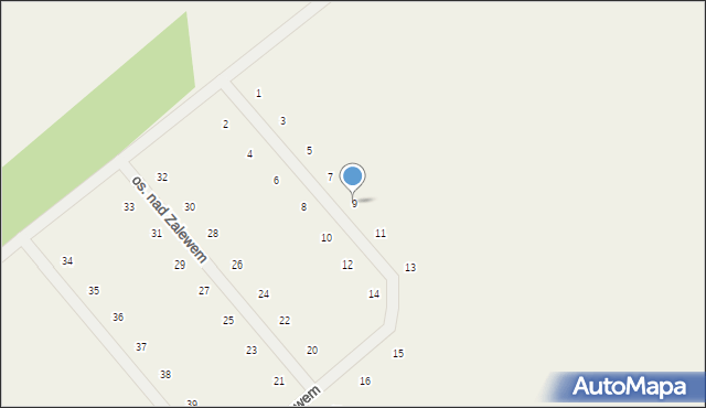 Roszków, Osiedle nad Zalewem, 9, mapa Roszków