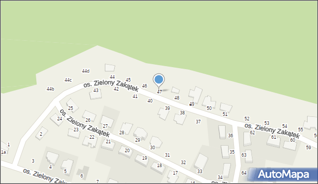 Roszków, Osiedle Zielony Zakątek, 47, mapa Roszków