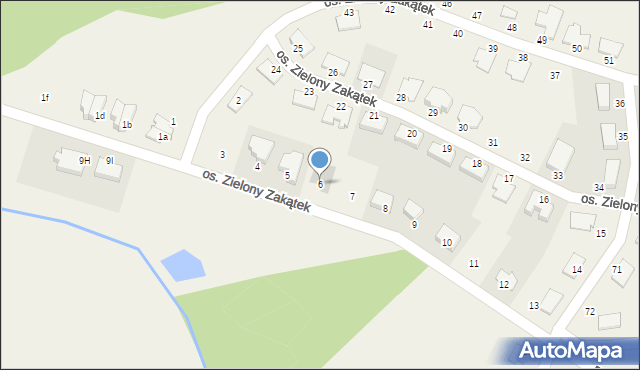 Roszków, Osiedle Zielony Zakątek, 6, mapa Roszków