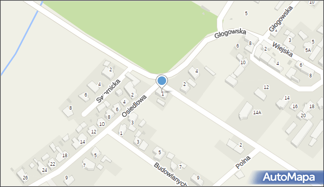 Rozkochów, Osiedlowa, 1, mapa Rozkochów