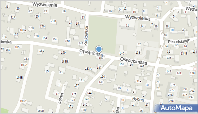 Ruda Śląska, Oświęcimska, 155, mapa Rudy Śląskiej