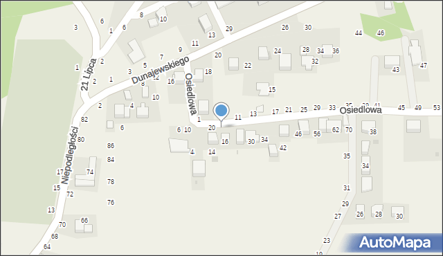 Rudawa, Osiedlowa, 24, mapa Rudawa