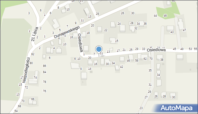 Rudawa, Osiedlowa, 28, mapa Rudawa