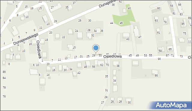 Rudawa, Osiedlowa, 31, mapa Rudawa
