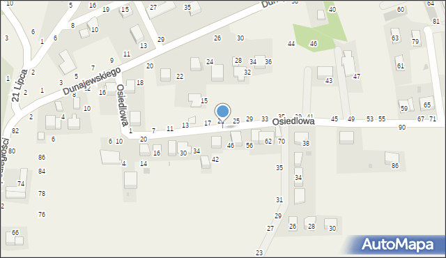 Rudawa, Osiedlowa, 52, mapa Rudawa