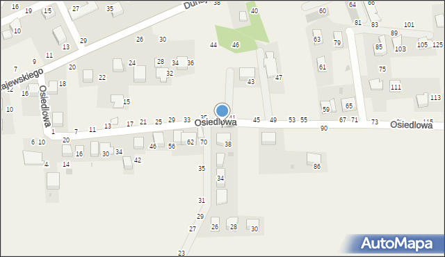 Rudawa, Osiedlowa, 74, mapa Rudawa