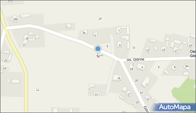 Rudki, Osiedle Górne, 5a, mapa Rudki