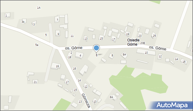 Rudki, Osiedle Górne, 6, mapa Rudki