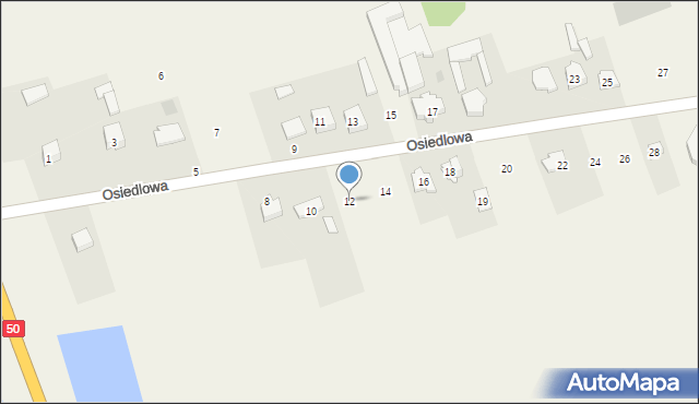 Rudzienko, Osiedlowa, 12, mapa Rudzienko