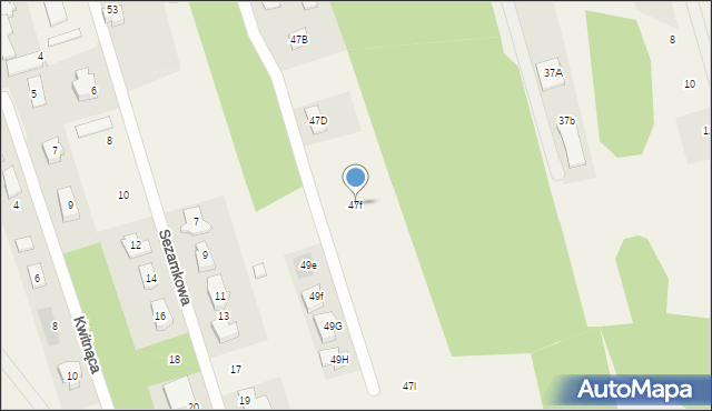Rusiec, Osiedlowa, 47f, mapa Rusiec