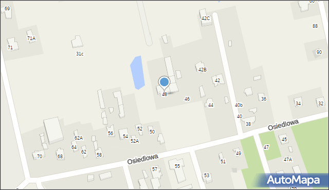 Rusiec, Osiedlowa, 48, mapa Rusiec