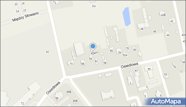 Rusiec, Osiedlowa, 62A, mapa Rusiec