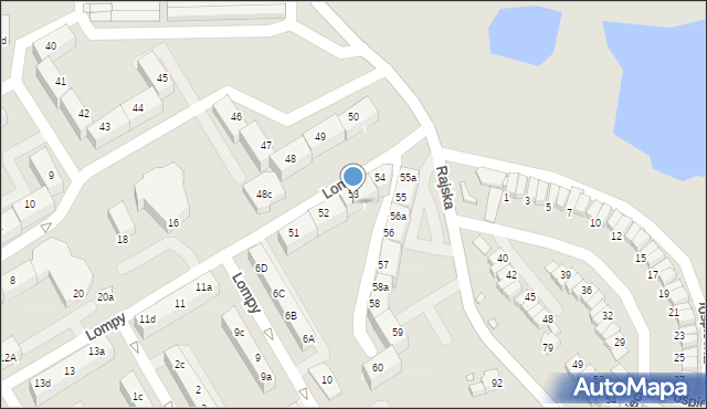 Rybnik, Osiedle Południe, 53a, mapa Rybnika