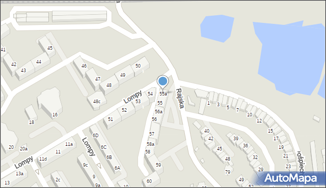 Rybnik, Osiedle Południe, 55a, mapa Rybnika