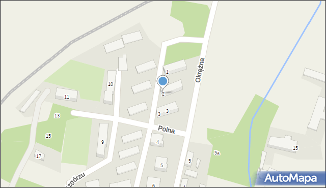 Rybno Wielkie, Osiedle na Wzgórzu, 2, mapa Rybno Wielkie