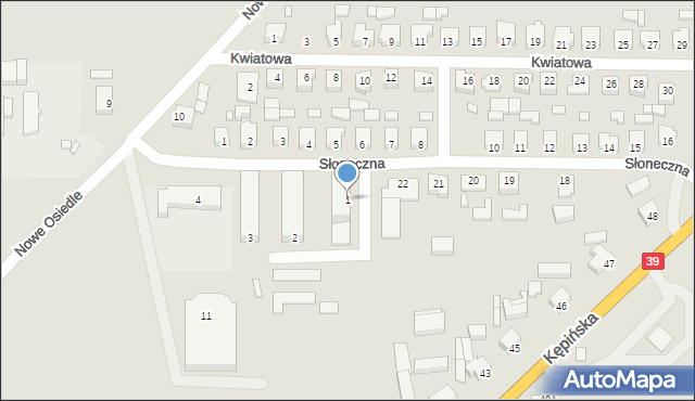 Rychtal, Osiedle 600-lecia, 1, mapa Rychtal
