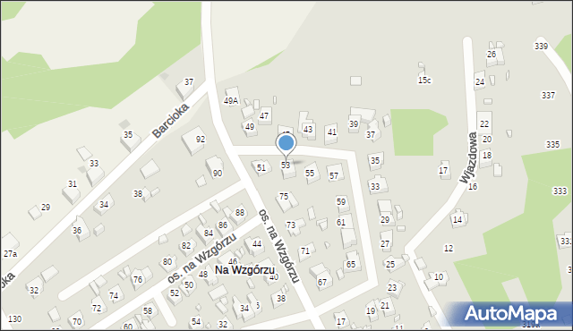 Rydułtowy, Osiedle na Wzgórzu, 53, mapa Rydułtowy