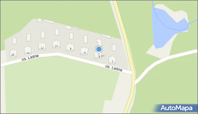 Ryjewo, Osiedle Leśne, 4, mapa Ryjewo