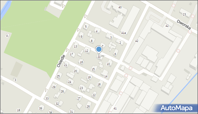 Rymanów, Osiedle, 11, mapa Rymanów