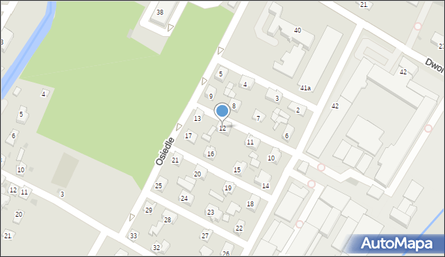 Rymanów, Osiedle, 12, mapa Rymanów