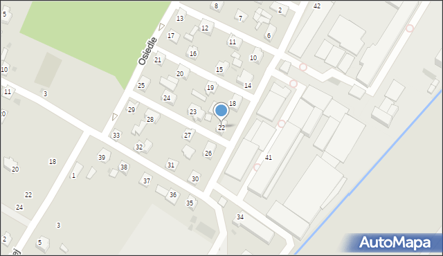 Rymanów, Osiedle, 22, mapa Rymanów