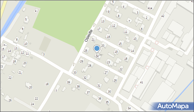 Rymanów, Osiedle, 24, mapa Rymanów