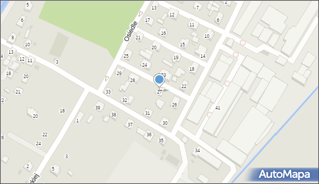 Rymanów, Osiedle, 27, mapa Rymanów