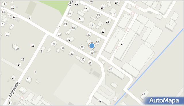 Rymanów, Osiedle, 30, mapa Rymanów