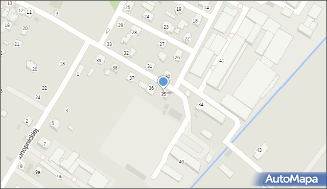 Rymanów, Osiedle, 35, mapa Rymanów