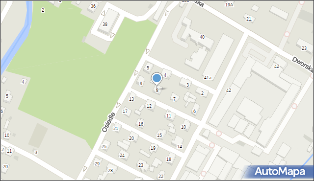 Rymanów, Osiedle, 8, mapa Rymanów