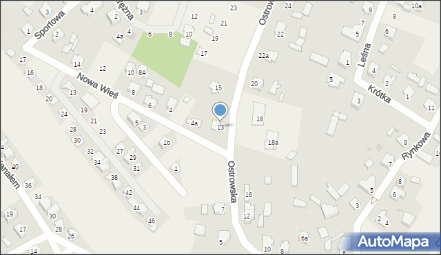 Rytel, Ostrowska, 13, mapa Rytel