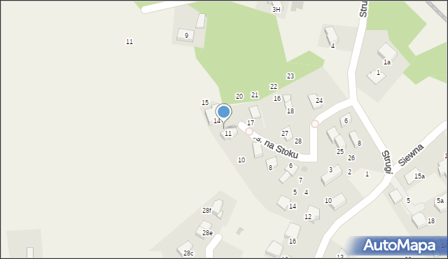 Rząska, Osiedle na Stoku, 12, mapa Rząska
