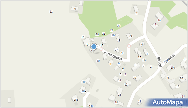 Rząska, Osiedle na Stoku, 13, mapa Rząska