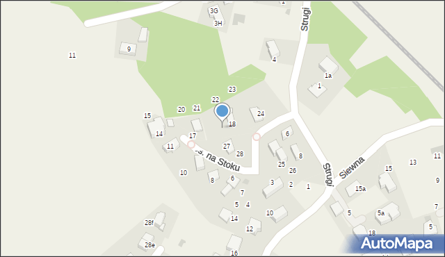 Rząska, Osiedle na Stoku, 19, mapa Rząska