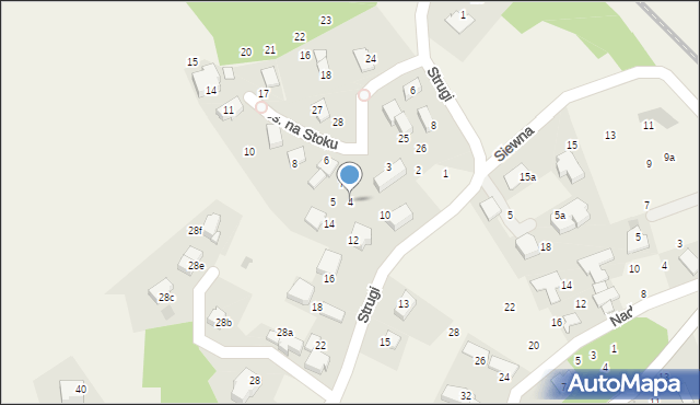 Rząska, Osiedle na Stoku, 4, mapa Rząska