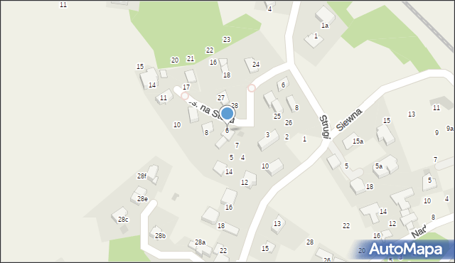 Rząska, Osiedle na Stoku, 6, mapa Rząska