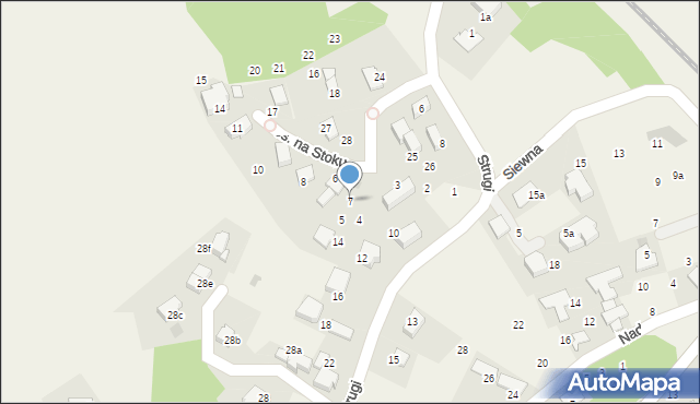 Rząska, Osiedle na Stoku, 7, mapa Rząska