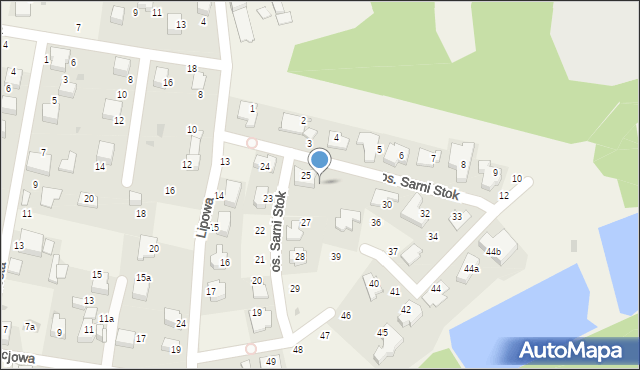 Rząska, Osiedle Sarni Stok, 26, mapa Rząska