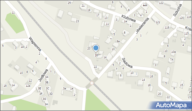 Rząska, Oświecenia, 16, mapa Rząska