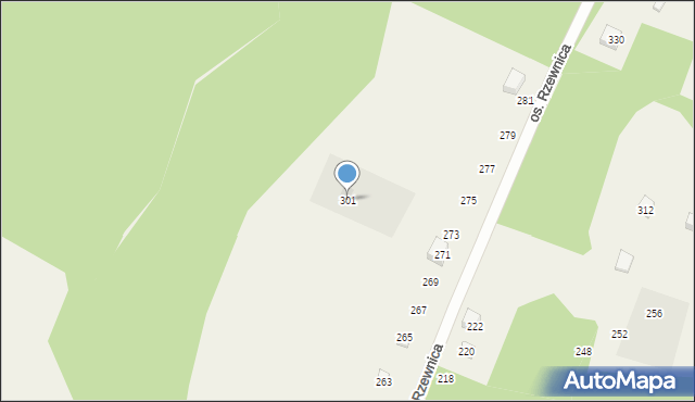 Rzeczenica, Osiedle Rzewnica, 301, mapa Rzeczenica