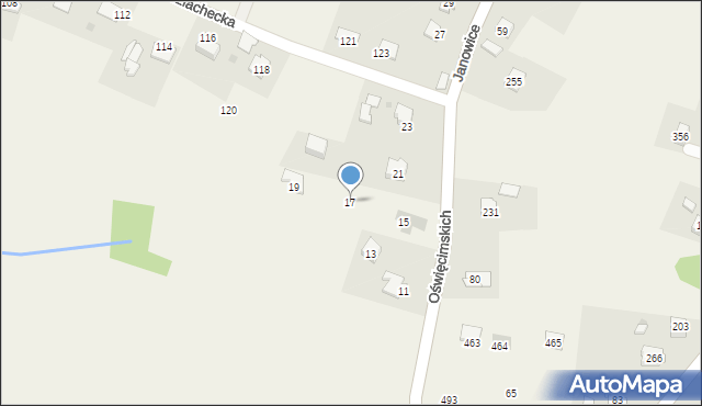 Rzeszotary, Oświęcimskich, 17, mapa Rzeszotary