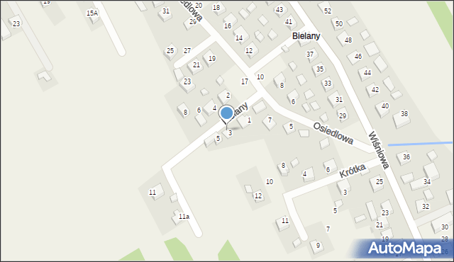 Rzezawa, Osiedlowa, 11, mapa Rzezawa