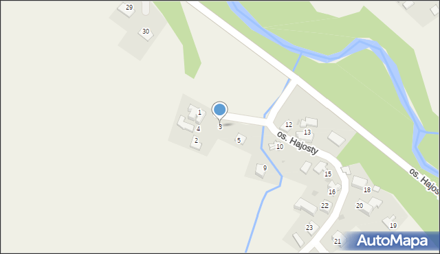 Rzyki, Osiedle Hajosty, 3, mapa Rzyki