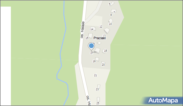 Rzyki, Osiedle Hatale, 17, mapa Rzyki