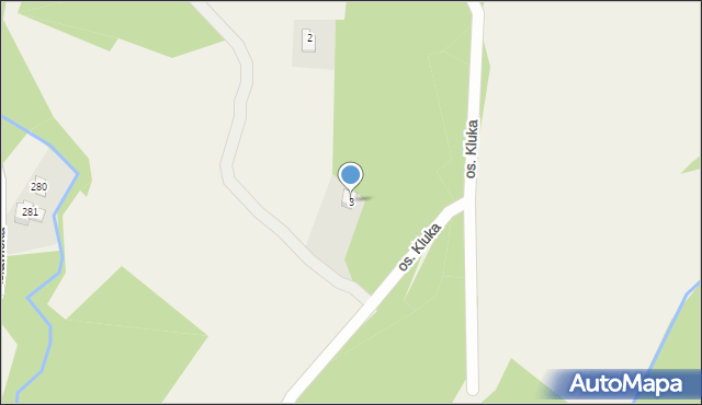 Rzyki, Osiedle Kluka, 3, mapa Rzyki