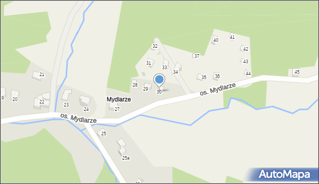 Rzyki, Osiedle Mydlarze, 30, mapa Rzyki