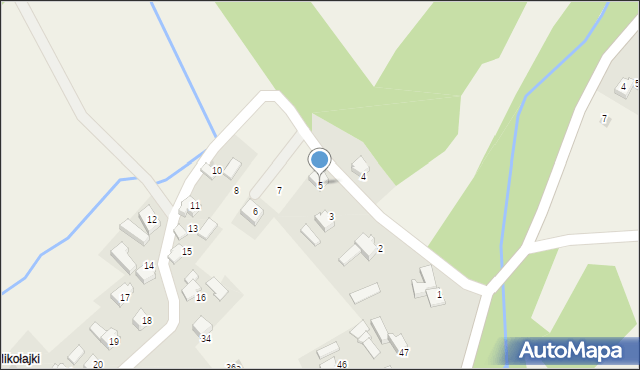 Rzyki, Osiedle Polaki, 5, mapa Rzyki