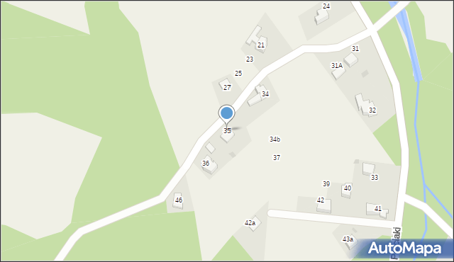 Rzyki, Osiedle Praciaki, 35, mapa Rzyki