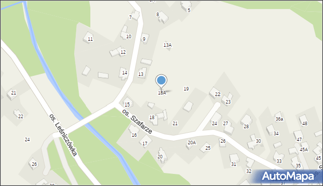 Rzyki, Osiedle Szafarze, 18A, mapa Rzyki