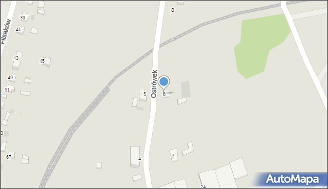 Sandomierz, Ostrówek, 6, mapa Sandomierza